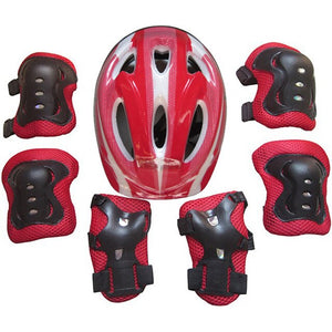 7Pcs/Set Kid Child Roller Skating Bike Helmet Knee Wrist Guard Elbow Pad Kit For 5-15 Years Old For Roller Skating/Skateboarding