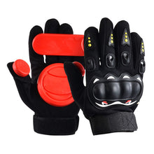 Load image into Gallery viewer, Longboard Gloves Black Red 3 POM Skateboard Wear Resisting Racing Brakes Protect Hand Sporting Goods Protective Gear Non Slip