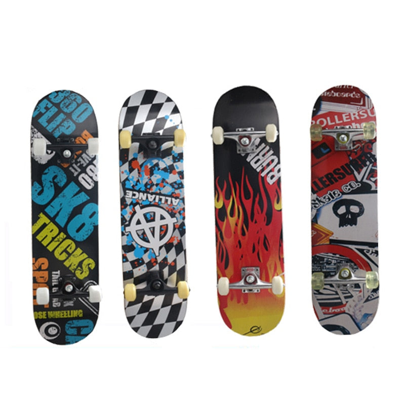 Profession Four Wheel Skateboard Maple Brush Street Highway Children Adult Scooter Men And Women Double Snubby Long Board Manufa