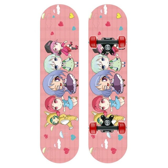 Four wheel Skateboard Cruiser Skateboard Suitable for 2-8 years old Children skateboard truck Four-wheel Mini Cruiser