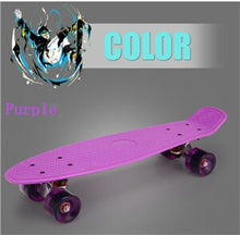 Load image into Gallery viewer, New Freestyle Cool Mini Cruiser Skateboard Single Banana Longboard Children Kids Become Warped Road Sport Skate Board 10 Colors