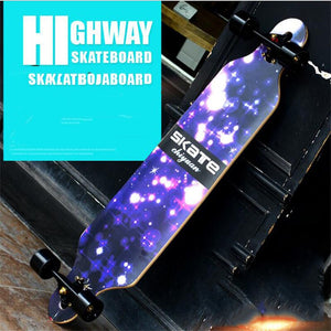 Road Street 4 Wheels Longboard Skateboard Cruiser Maple Wood Flat Skate Dancing Long Board For Adult Youth Dance Board