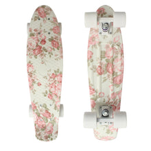 Load image into Gallery viewer, Mini Cruiser Penny Board Plastic Skateboard 22&quot; X 6&quot; Retro Longboard Skate Long Board Floral Graphic Printed