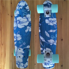 Load image into Gallery viewer, Mini Cruiser Penny Board Plastic Skateboard 22&quot; X 6&quot; Retro Longboard Skate Long Board Floral Graphic Printed