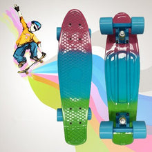 Load image into Gallery viewer, Free Shipping Children&#39;s Scooter Mini Cruiser Style Skateboard Complete Deck Plastic Mini Skate Long Board skateboarding board