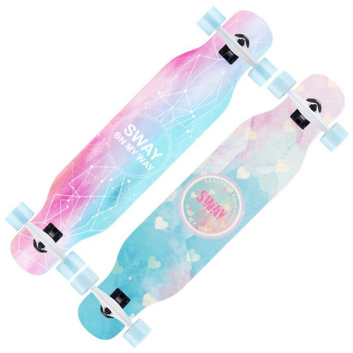 4 Wheels Maple Complete Longboard Skateboard Street Dancing Long Board Adult Youth Skate Longboard 110/120cm