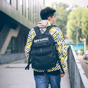 Free Shippin New Oxford Fabric Double Rocker Bags Skateboard Backpack Lovers Bags Black Students Bags Skateboard Bags