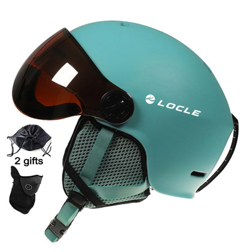 LOCLE Men Skiing Helmet Women IN-MOLD PC+EPS CE Certificate Ski Helmet Outdoor Sports Skiing Snowboard Skateboard Helmet