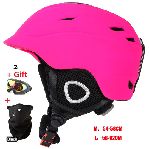 Brand Skiing  Helmet Pink Skateboard Ski Snowboard Helmet Integrally-molded Ultralight Breathable  CE  Cheap moon helmet