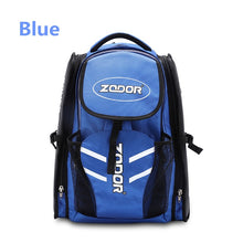 Load image into Gallery viewer, Original ZODOR speed skates patines carrier daily waterproof skates backpack 4x90 4x100 4x110 skating bag blue red container