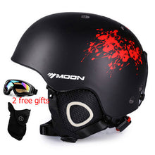 Load image into Gallery viewer, Moon CE Certification PC+EPS Adult Ski Helmet Men Women Skating Skateboard Helmet Snow Sports Snowboard Helmets with Goggles