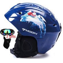 Load image into Gallery viewer, Moon CE Certification PC+EPS Adult Ski Helmet Men Women Skating Skateboard Helmet Snow Sports Snowboard Helmets with Goggles