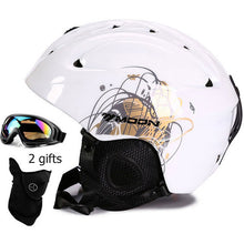 Load image into Gallery viewer, Moon CE Certification PC+EPS Adult Ski Helmet Men Women Skating Skateboard Helmet Snow Sports Snowboard Helmets with Goggles
