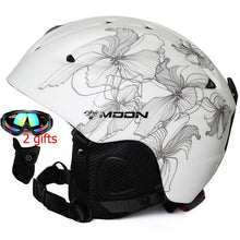 Load image into Gallery viewer, Moon CE Certification PC+EPS Adult Ski Helmet Men Women Skating Skateboard Helmet Snow Sports Snowboard Helmets with Goggles
