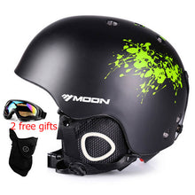 Load image into Gallery viewer, Moon CE Certification PC+EPS Adult Ski Helmet Men Women Skating Skateboard Helmet Snow Sports Snowboard Helmets with Goggles