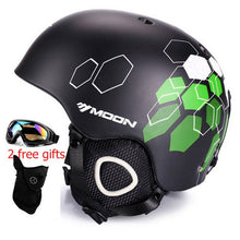 Load image into Gallery viewer, Moon CE Certification PC+EPS Adult Ski Helmet Men Women Skating Skateboard Helmet Snow Sports Snowboard Helmets with Goggles