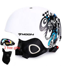 Load image into Gallery viewer, Moon CE Certification PC+EPS Adult Ski Helmet Men Women Skating Skateboard Helmet Snow Sports Snowboard Helmets with Goggles
