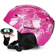 Load image into Gallery viewer, Moon CE Certification PC+EPS Adult Ski Helmet Men Women Skating Skateboard Helmet Snow Sports Snowboard Helmets with Goggles