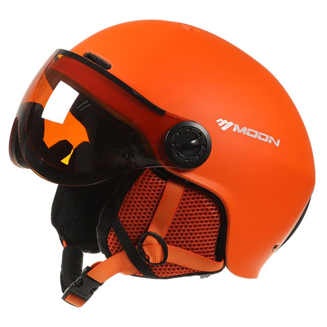 New Ski Helmet Men Women Integrally-Molded Winter Outdoor Skiing Sport Snowboard Safety Skateboard Helmet With Goggles