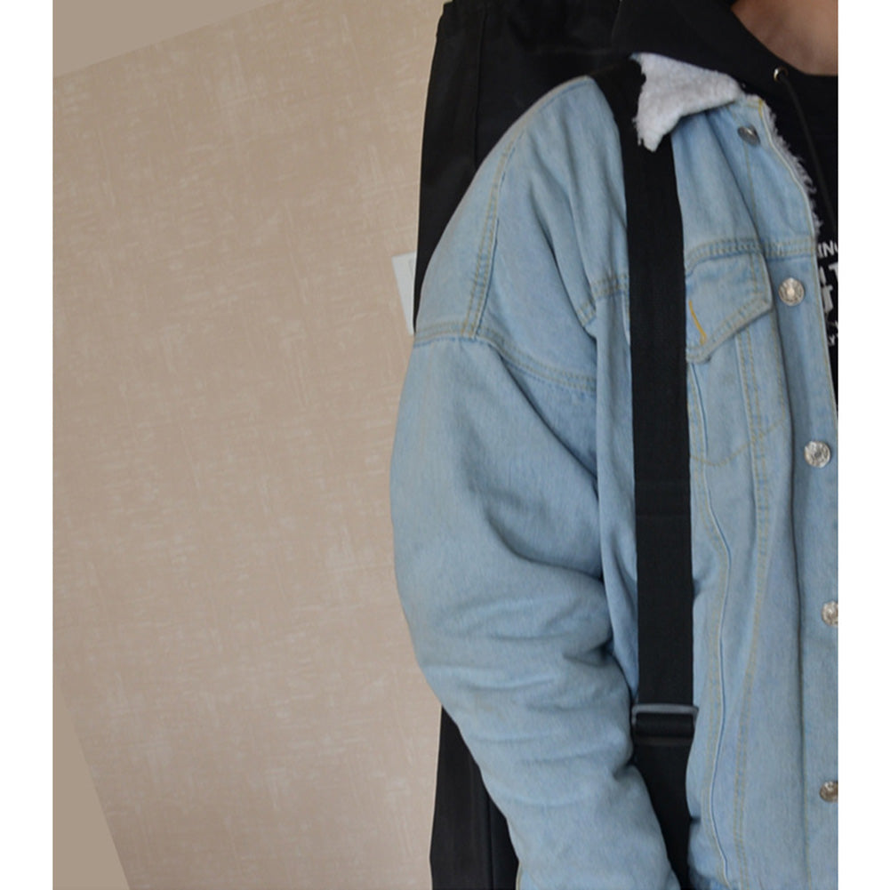 Shoulder Solid Skateboard Bag Backpack Wear Resistant Cover Waterproof Adjustable Oxford Cloth Unisex Travel Longboard Black