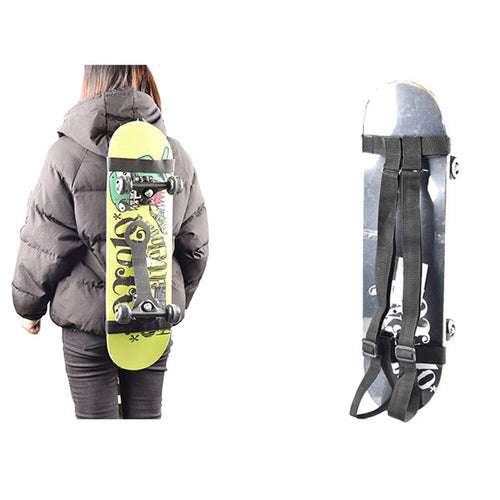 Skateboard Shoulder Carrier Convenient High Quality Nylon Clasp Outdoor Sports Skiing Equipments Skateboard Backpack Strap