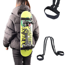 Load image into Gallery viewer, Universal Shoulder Carrier Skateboard Backpack Strap Adjustable Durable Snowboard Longboard Skateboard Backpack Carrier