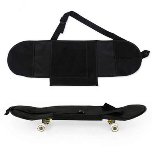 PVC Black Longboard Backpack Skateboard Bag Skateboard Carry Bag Dance Board Drift Board Travel Longboard Carrying Rucksack