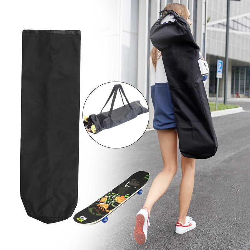 Waterproof Black Longboard Backpack Skateboard Carry Bag Dance Board Drift Board Travel Longboard Rucksack Skateboard Bag