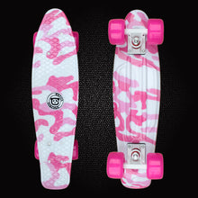 Load image into Gallery viewer, Free Shipping Mini Cruiser Printed Plastic Skateboard 22inch Retro Longboard Truck Skate Long Board Deck Skate Board