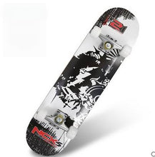 Load image into Gallery viewer, Four wheel skateboard double rocker road skate adult children 4 wheeled skateboard scooter scooter skateboard professional maple