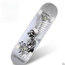 Load image into Gallery viewer, Four wheel skateboard double rocker road skate adult children 4 wheeled skateboard scooter scooter skateboard professional maple