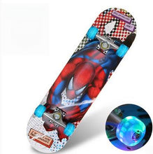 Load image into Gallery viewer, Four wheel skateboard double rocker road skate adult children 4 wheeled skateboard scooter scooter skateboard professional maple