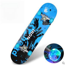 Load image into Gallery viewer, Four wheel skateboard double rocker road skate adult children 4 wheeled skateboard scooter scooter skateboard professional maple