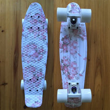 Load image into Gallery viewer, Plastic Mini Cruiser 22&quot; Skateboard  Retro Longboard Skate Board galaxy Graphic Girls Boys