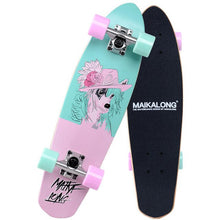 Load image into Gallery viewer, Maple Cruiser Skateboard Professional Skateboard 26 x 7&quot; Longboard Skate board Complete for Girls Boys