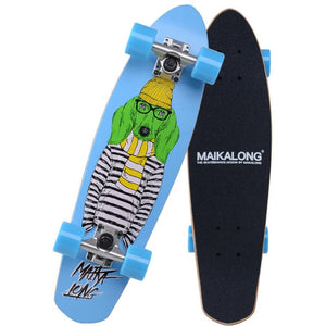 Maple Cruiser Skateboard Professional Skateboard 26 x 7" Longboard Skate board Complete for Girls Boys