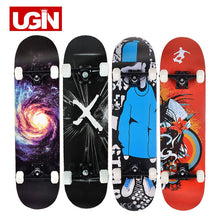 Load image into Gallery viewer, UGIN Freestyle Printing Street 19cm Long Skate Board Complete Graffiti Style Professional wooden Skateboard Skateboards Maple