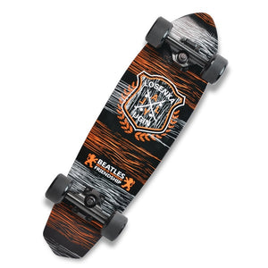 UGIN Freestyle Printing Street 28 inch Long Skate Board Complete Retro Graffiti Style Skateboard Cruiser Long Skateboards Maple