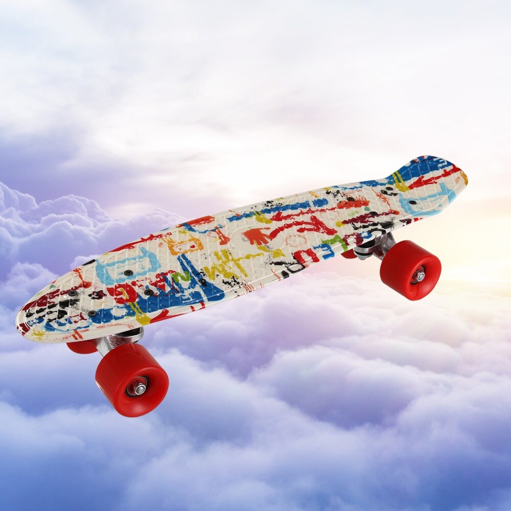 22*06inch PP skateboard fish skate board banana board mini cruiser long skateboard four-wheel street longboard