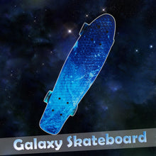 Load image into Gallery viewer, New Galaxy mini cruiser 22 peny skateboard long board Pnny complete transparent skateboard fish board pink and blue patines kids