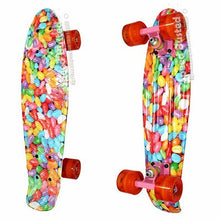 Load image into Gallery viewer, New Galaxy mini cruiser 22 peny skateboard long board Pnny complete transparent skateboard fish board pink and blue patines kids