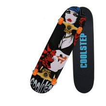 Load image into Gallery viewer, Professional Canadian Maple 4 Wheels Double Rocker Skateboard 31 Inch Long Skate Board Graffiti Style Highway Skateboard