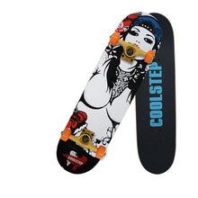 Load image into Gallery viewer, Professional Canadian Maple 4 Wheels Double Rocker Skateboard 31 Inch Long Skate Board Graffiti Style Highway Skateboard