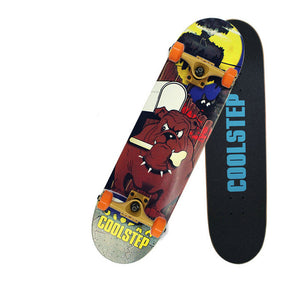 Professional Canadian Maple 4 Wheels Double Rocker Skateboard 31 Inch Long Skate Board Graffiti Style Highway Skateboard