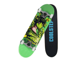 Load image into Gallery viewer, Professional Canadian Maple 4 Wheels Double Rocker Skateboard 31 Inch Long Skate Board Graffiti Style Highway Skateboard