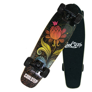 Freestyle Printing Street 26 inch Skate Board Complete Retro Graffiti Style Skateboard Cruiser Long Skateboards Maple