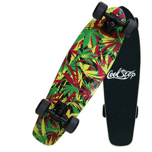 Freestyle Printing Street 26 inch Skate Board Complete Retro Graffiti Style Skateboard Cruiser Long Skateboards Maple