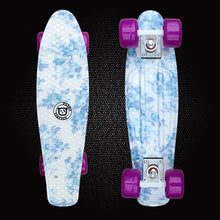 Load image into Gallery viewer, Free Shipping Mini Cruiser Printed Plastic Skateboard 22inch Retro Longboard Truck Skate Long Board Deck Skate Board