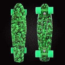 Load image into Gallery viewer, New Camouflage Printed Fish board mini cruiser skateboard single long board children warped road skate longboard scooter PN07