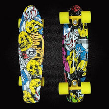 Load image into Gallery viewer, New Camouflage Printed Fish board mini cruiser skateboard single long board children warped road skate longboard scooter PN07